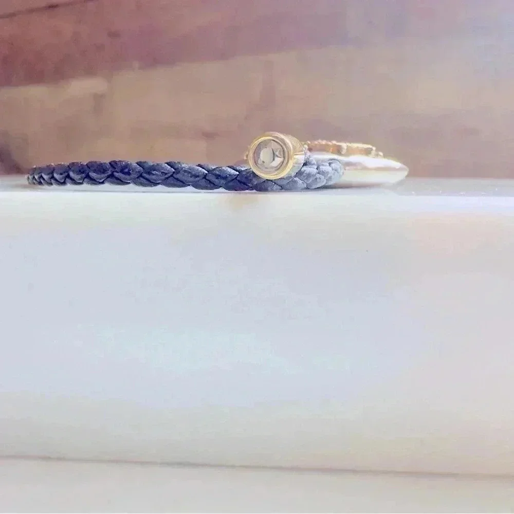 Unisex Alexander McQueen Heart Leather Strap Bracelet